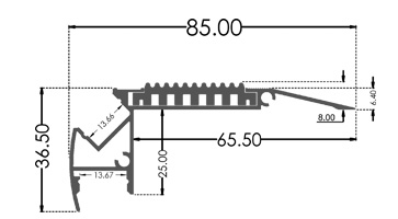 ترمز  پله  LED دار دوبل 