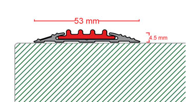 ترمز پله پله آلومینیومی تک تخت 